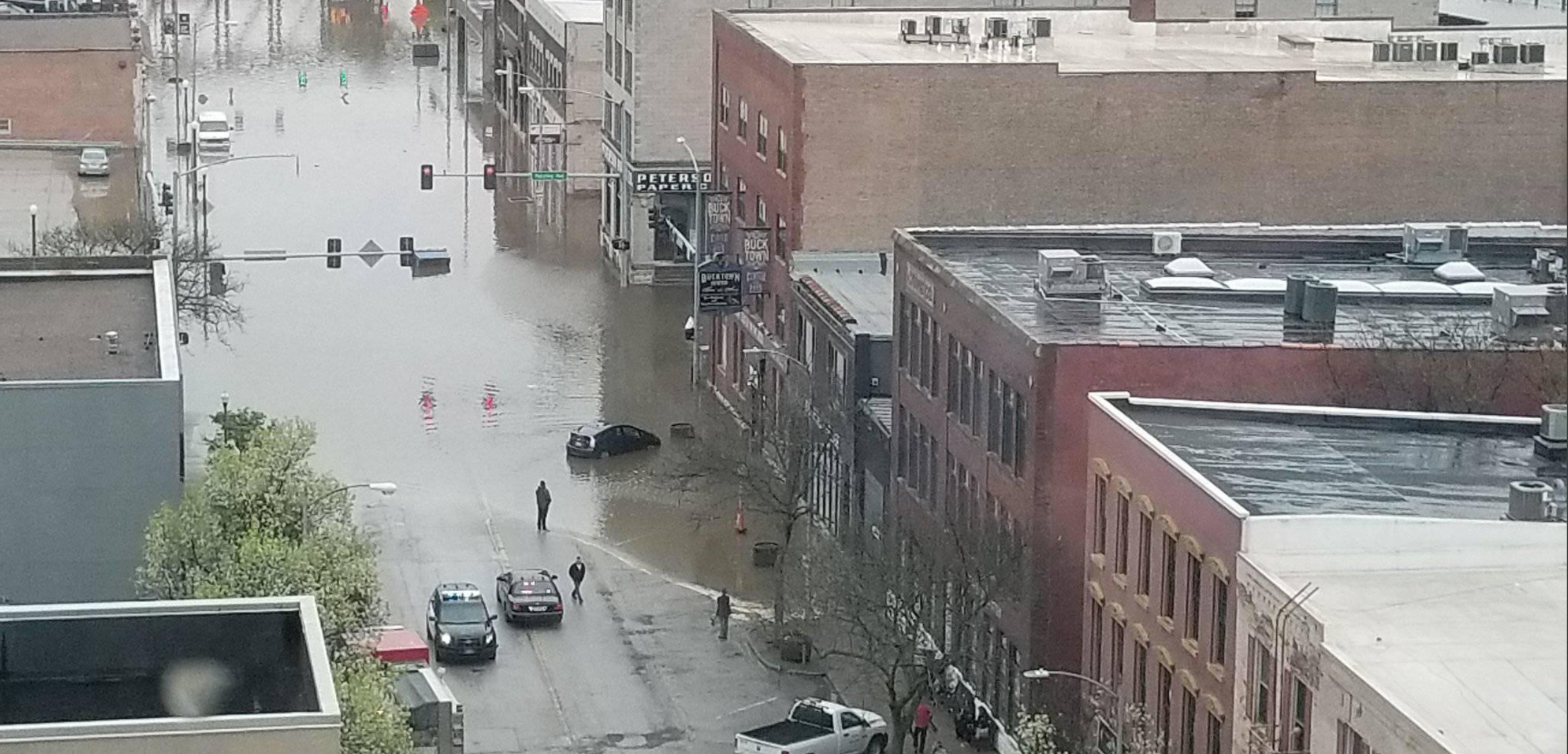 Evacuations Underway as Levee Breach Floods Downtown Davenport, Iowa